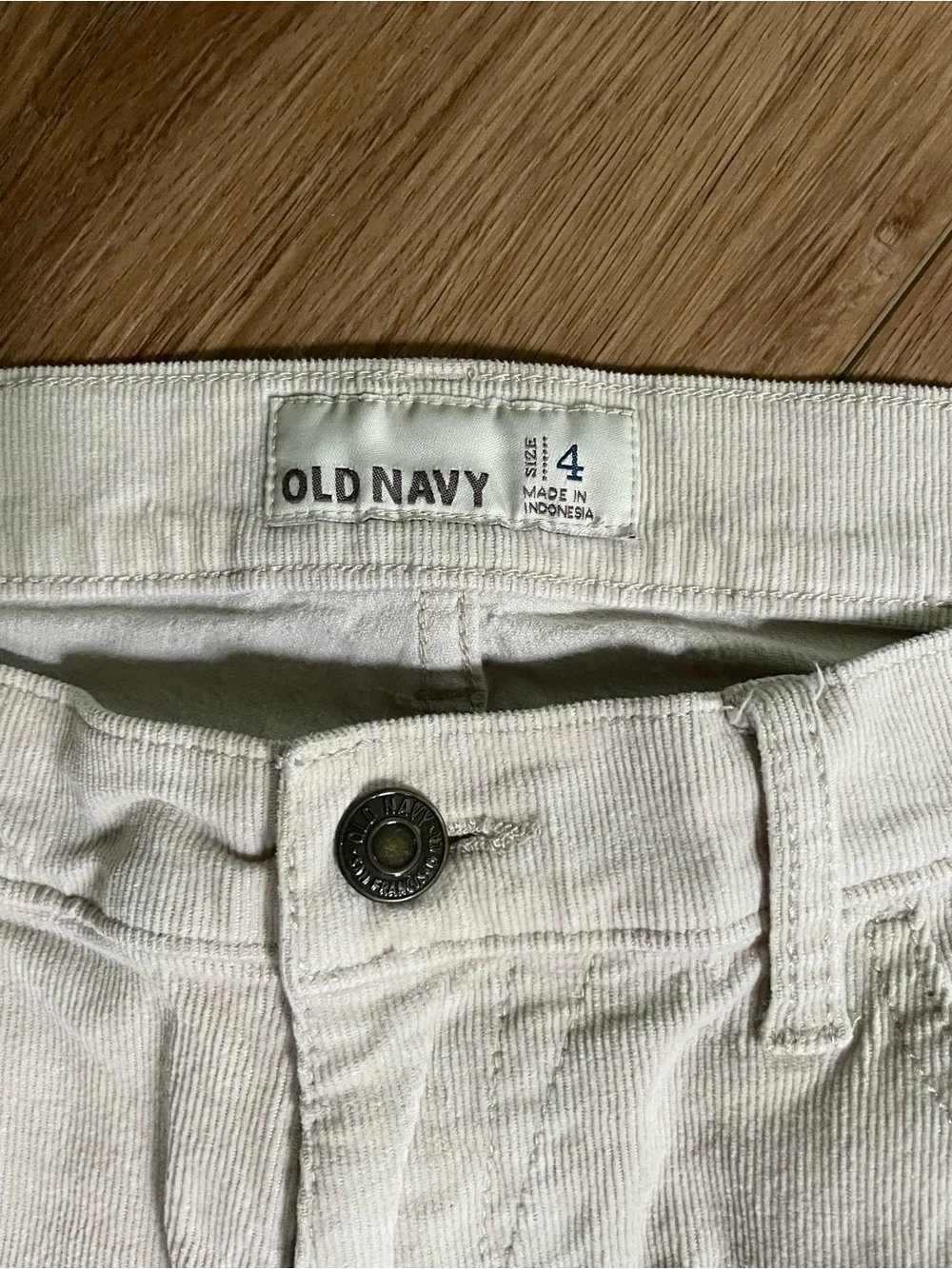 Old Navy Off-White Corduroy Pants